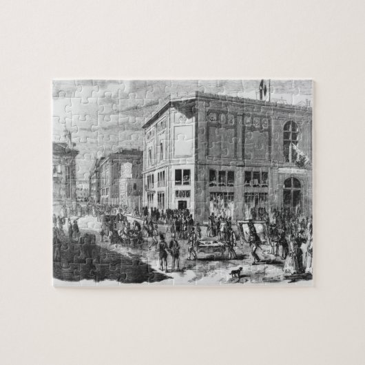 Facade of the Hotel Drouot, Parijs, c.1852 (engrav Legpuzzel (Horizontaal)