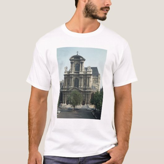 Facade van de kerk Saint-Gervais T-shirt (Voorkant)
