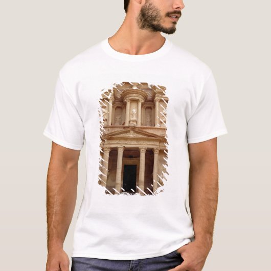 Facade van de Khazneh Firaoun T-shirt (Voorkant)