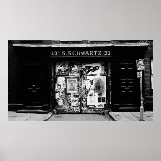 FACADE VAN DE OUDE WINKEL OP DE STREET POSTER (Voorkant)