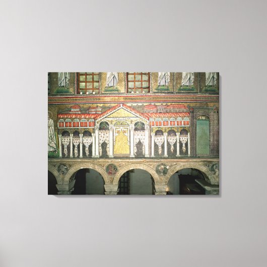 Facade van de Palazzo di Teodorico, 527-99 Canvas Afdruk (Voorkant)