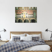 Facade van de Palazzo di Teodorico, 527-99 Canvas Afdruk (Insitu (Slaapkamer))