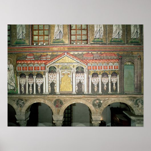 Facade van de Palazzo di Teodorico, 527-99 Poster (Voorkant)