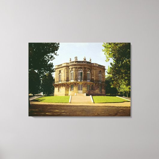 Facade van de Pavillon de Hanovre Canvas Afdruk (Voorkant)