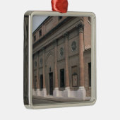 Facade van het Teatro Accademico (foto) Metalen Ornament (Rechts)