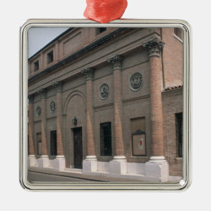 Facade van het Teatro Accademico (foto) Metalen Ornament