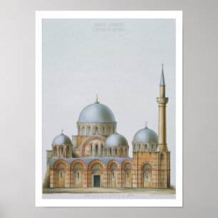 Facade van Kahrije Dzamissi, de kerk van de Savi Poster