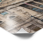 façade van landmark milwaukee public library foto afdruk (Hoek)