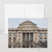 façade van landmark milwaukee public library postc briefkaart (Voorkant / Achterkant)