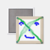 Face 11-magneet magneet (Voorkant / Achterkant)