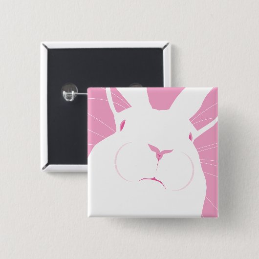 FACE 2 VIERKANTE BUTTON 5,1 CM (Voorkant /achterkant)