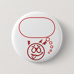 Face #3 (met spraakbel) ronde button 5,7 cm