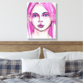 Face 4 canvas afdruk (Insitu (Slaapkamer))