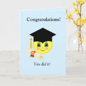 Face-Afstuderen Kaart (Gele Bloem)