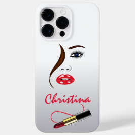 Face and Lipstick Kiss Mirror Xtreme Case-Mate iPhone Case