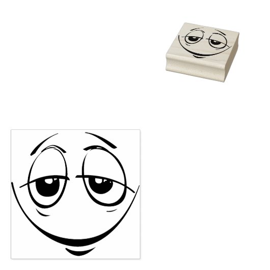 face art stamp rubberstempel (Gestempeld)