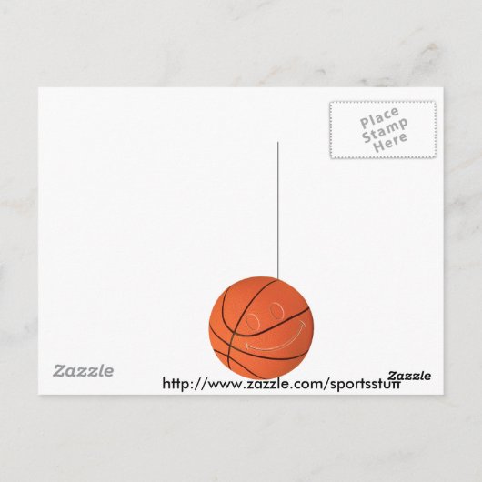 FACE BASKETBALL BRIEFKAART (Achterkant)