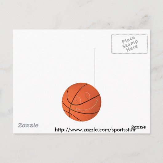 FACE BASKETBALL BRIEFKAART (Achterkant)