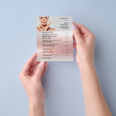FACE-BEHANDELING Beauty Salon 4,5 x 5,6 inch Flyer (Hand)