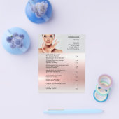 FACE-BEHANDELING Beauty Salon 4,5 x 5,6 inch Flyer (Enkel)