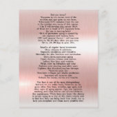 FACE-BEHANDELING Beauty Salon 4,5 x 5,6 inch Flyer (Achterkant)