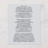 FACE-BEHANDELING Beauty Salon 4,5 x 5,6 inch Flyer (Achterkant)