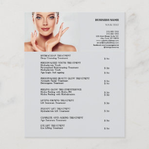 FACE-BEHANDELING Beauty Salon 4,5 x 5,6 inch Flyer