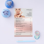 FACE-BEHANDELING Beauty Salon flyer (Enkel)