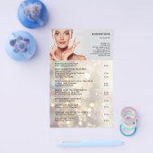 FACE-BEHANDELING Beauty Salon flyer (Enkel)
