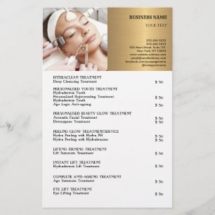 FACE-BEHANDELING Beauty Salon flyer