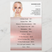 FACE-BEHANDELING Beauty Salon flyer (Voorkant)