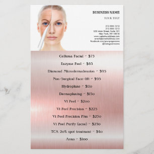 FACE-BEHANDELING Beauty Salon flyer