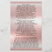 FACE-BEHANDELING Beauty Salon flyer (Achterkant)