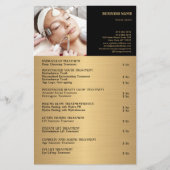 FACE-BEHANDELING Beauty Salon flyer (Voorkant)