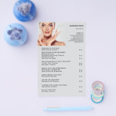 FACE-BEHANDELING Beauty Salon flyer (Enkel)