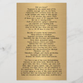 FACE-BEHANDELING Beauty Salon flyer (Achterkant)