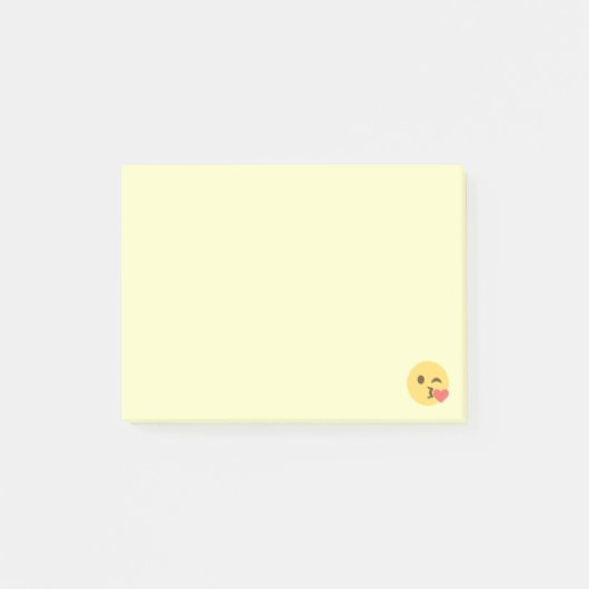 Face Bgloing a Kiss Emoji Post-it® Notes (Voorkant)