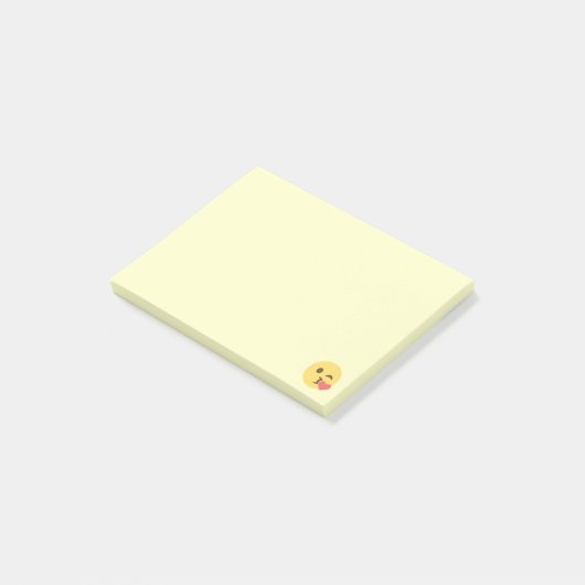 Face Bgloing a Kiss Emoji Post-it® Notes (Schuin)