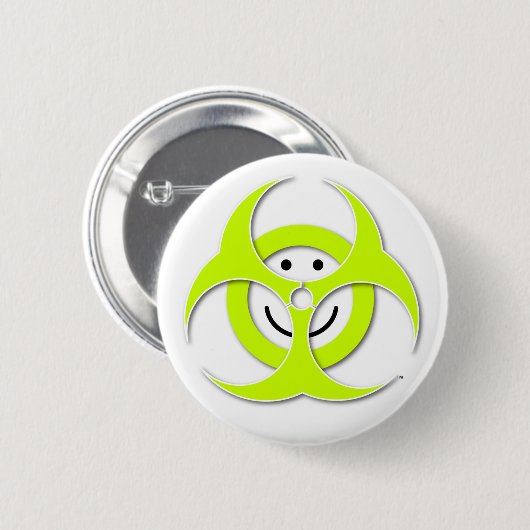 Face Biohazard Button (Voorkant /achterkant)