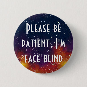 Face Blind Galaxy Identity Ronde Button 5,7 Cm