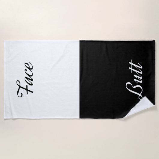 Face Butt Strandlaken (Voorkant)