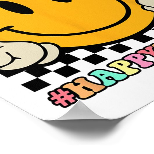 Face Bye Bruh Leraar Gelukkig Laatste Dag van Scho Poster (Hoek)