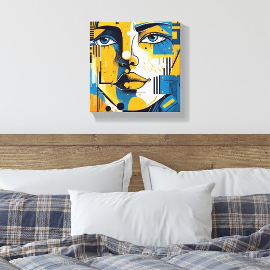 Face Canvas Afdruk (Insitu (Slaapkamer))