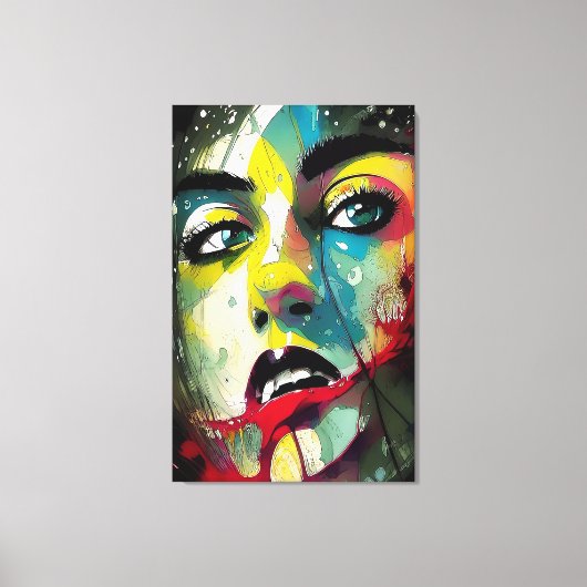 Face Canvas Afdruk (Voorkant)