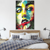 Face Canvas Afdruk (Insitu (Slaapkamer))