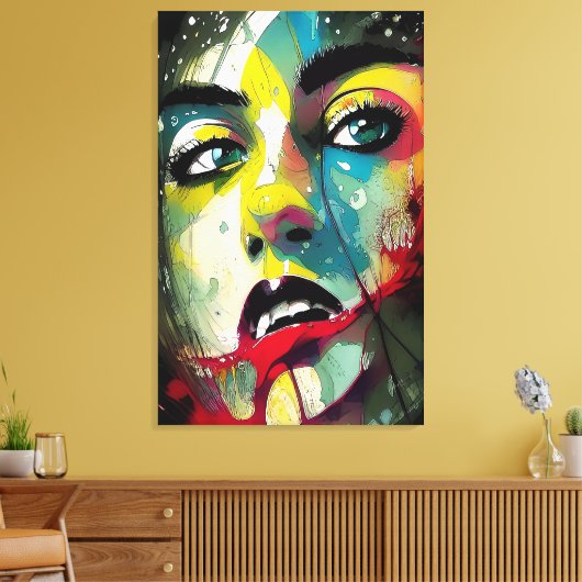 Face Canvas Afdruk (Insitu (Woonkamer))