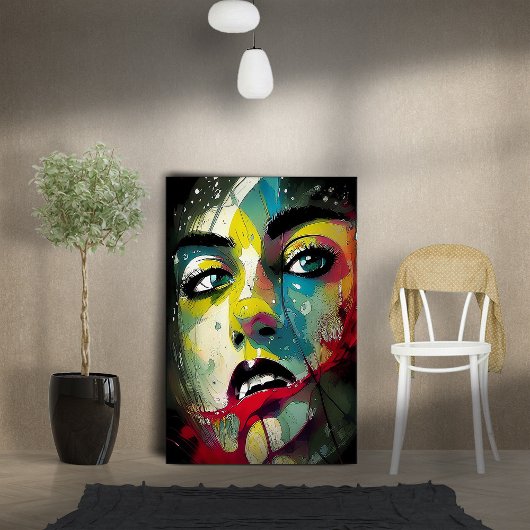 Face Canvas Afdruk