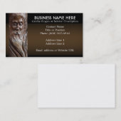 Face Carved in Wood Visitekaartje (Voorkant / Achterkant)