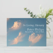 Face Cloud 1 - Uitnodiging tot kennisgeving van be (Staand voorkant)