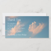 Face Cloud 2 Sympathie Hartelijk dank Bedankkaart (Voorkant)